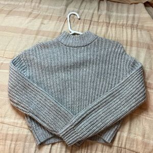 Cropped Knit Sweater